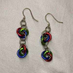 Rainbow Dangle Earrings